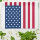 Amerikaanse vlag Blurred Theedoek (Gevouwen)