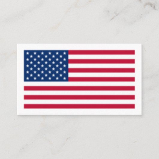 Amerikaanse vlag Blurred Visitekaartje (Voorkant)