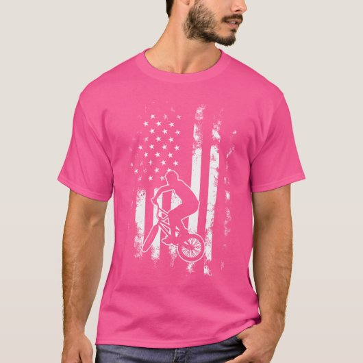 Amerikaanse vlag BMX T-shirt (Voorkant)