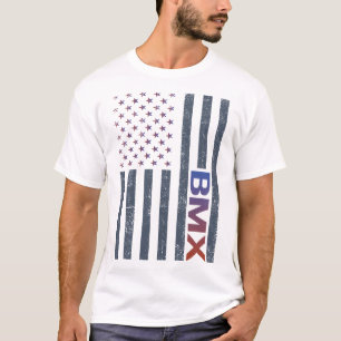 Amerikaanse vlag BMX T-shirt