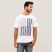 Amerikaanse vlag BMX T-shirt (Voorkant volledig)
