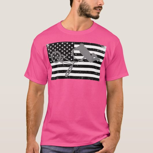 Amerikaanse vlag BMX T-shirt (Voorkant)