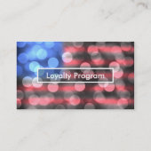 amerikaanse vlag bokeh loyalty - programma (Achterkant)
