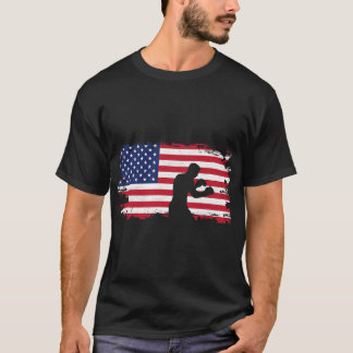 Amerikaanse Vlag Bokskleding - Boxer Boksen Vrouwe T-shirt