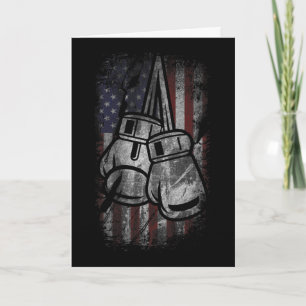 Amerikaanse Vlag Boksshirt Voor Mannen Vrouwen Vie Kaart