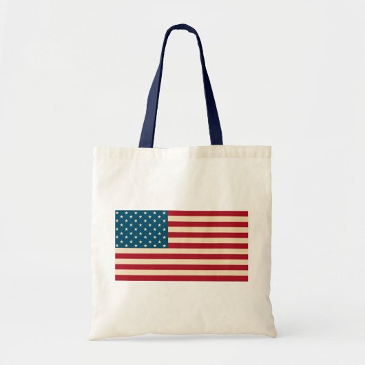 Amerikaanse Vlag Boodschappentas Tote Bag (Voorkant)