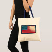 Amerikaanse Vlag Boodschappentas Tote Bag (Voorkant (product))
