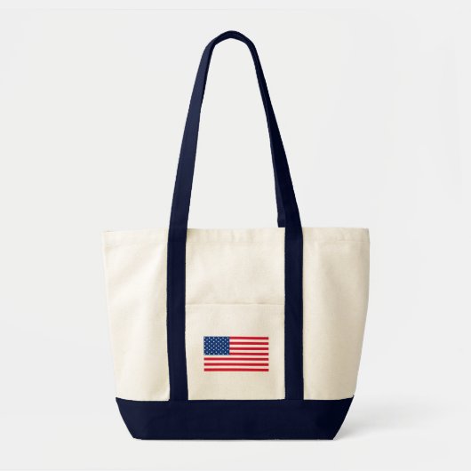 Amerikaanse Vlag Boodschappentas Tote Bag (Voorkant)