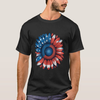 Amerikaanse vlag boog Stropdas 4 juli meisjes patr T-shirt
