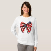 Amerikaanse Vlag Boog T-shirt (Voorkant volledig)