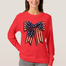 Amerikaanse Vlag Boog T-shirt