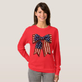 Amerikaanse Vlag Boog T-shirt (Voorkant volledig)