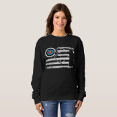 Amerikaanse vlag boogschieten trui (Voorkant volledig)