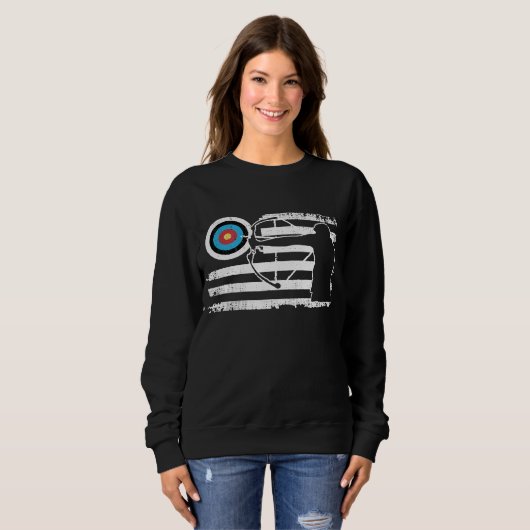 Amerikaanse vlag boogschieten trui (Voorkant volledig)