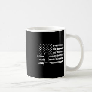 Amerikaanse Vlag Boogschutter Meisje Boogschieten  Koffiemok