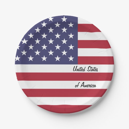 Amerikaanse vlag borden, Amerika patriotten / part Papieren Bordje (Voorkant)