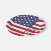 Amerikaanse vlag borden, Amerika patriotten / part Papieren Bordje (Gekanteld)