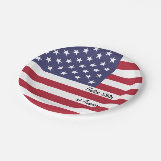 Amerikaanse vlag borden, Amerika patriotten / part Papieren Bordje (Gekanteld)