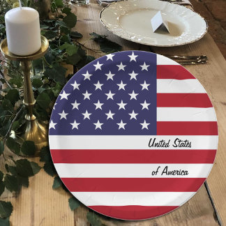 Amerikaanse vlag borden, Amerika patriotten / part Papieren Bordje