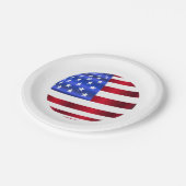 Amerikaanse vlag, Borden van het vierde papieren j Papieren Bordje (Gekanteld)