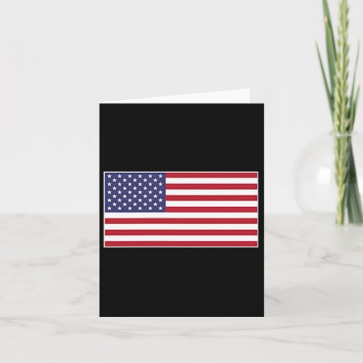 Amerikaanse vlag borst patch ster spangled banner kaart (Voorkant)