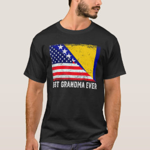 Amerikaanse vlag Bosnië en Herzegovina vlag beste T-shirt