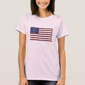 Amerikaanse vlag Bourbon Street T-shirt