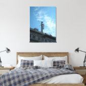 Amerikaanse vlag boven op de VS Verenigde Staten Canvas Afdruk (Insitu (Slaapkamer))