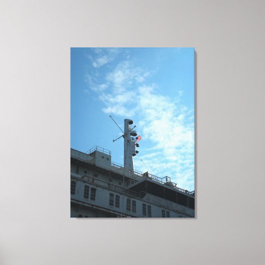 Amerikaanse vlag boven op de VS Verenigde Staten Canvas Afdruk (Voorkant)