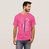 Amerikaanse vlag Bowhunting Bow Archery Usa Deer H T-shirt (Voorkant volledig)