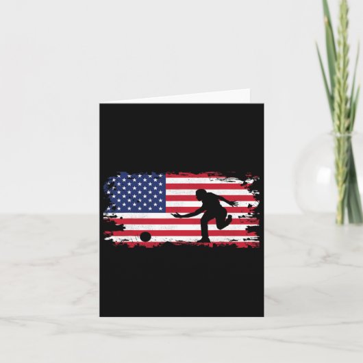 Amerikaanse vlag Bowling Apparel - Bowling Kaart (Voorkant)