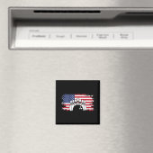 Amerikaanse vlag Bowling Apparel - Bowling Magneet (Insitu (Vaatwasser))