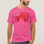Amerikaanse vlag Bowling Apparel Bowling T-shirt (Voorkant)