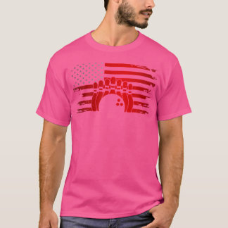 Amerikaanse vlag Bowling Apparel Bowling T-shirt