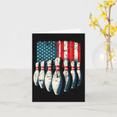Amerikaanse vlag Bowling Kaart (Gele Bloem)
