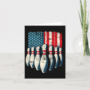 Amerikaanse vlag Bowling Kaart