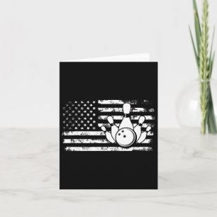 Amerikaanse vlag Bowling Kaart