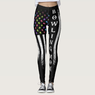  Amerikaanse vlag Bowling Mam Bowler Leggings