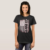 Amerikaanse vlag Bowling Patriot Bowler Team T-shirt (Voorkant volledig)