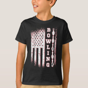 Amerikaanse vlag Bowling Patriot Bowler Team T-shirt