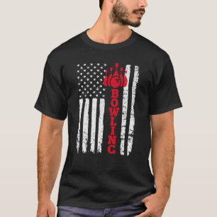 Amerikaanse vlag Bowling Patriotic Bowler T-shirt