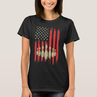  Amerikaanse vlag Bowling Pins patriotic Bowl T-shirt