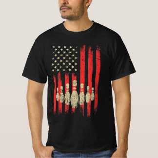  Amerikaanse vlag Bowling Pins patriotic Bowl T-shirt