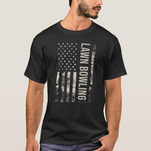 Amerikaanse vlag - Bowling Premium T-shirt (Voorkant)