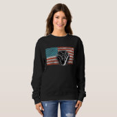 Amerikaanse vlag Bowling VS vlag Bowling Trui (Voorkant volledig)
