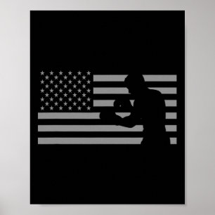 Amerikaanse vlag Boxer T-Shirten - Boxing Poster