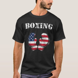 Amerikaanse vlag Boxing Ghandschoenen op 4 juli Pa T-shirt