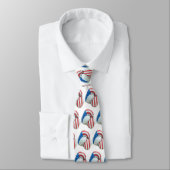 Amerikaanse vlag Boxing Glove Necktie Stropdas (Gebonden)