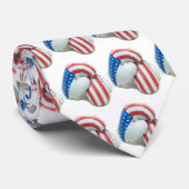 Amerikaanse vlag Boxing Glove Necktie Stropdas (Opgerold)