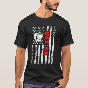 Amerikaanse vlag boxing patriottic boxing t-shirt